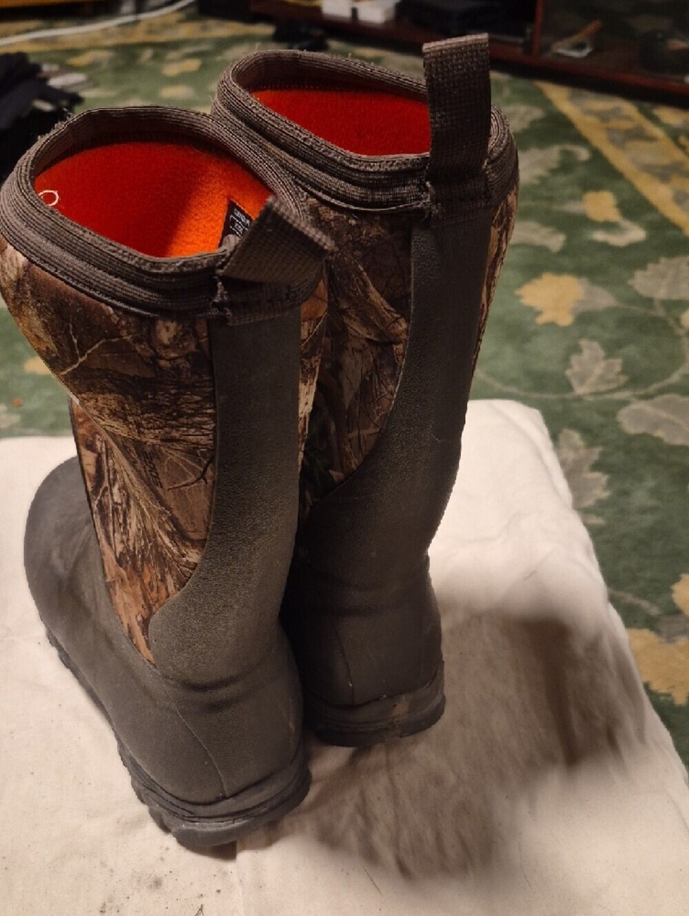 Kids Waterproof Insulated Hunting Boots - Brown/Camouflage - Picture 3 of 9